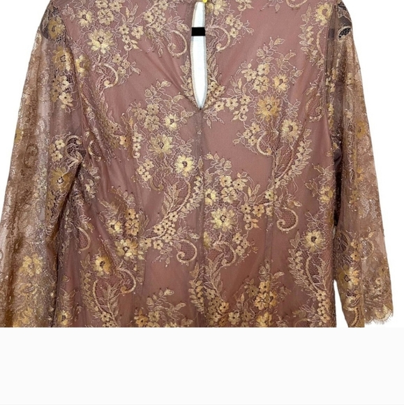 GENTLE Fawn G X F Collection Rose Gold Lace Dress - Picture 4 of 9